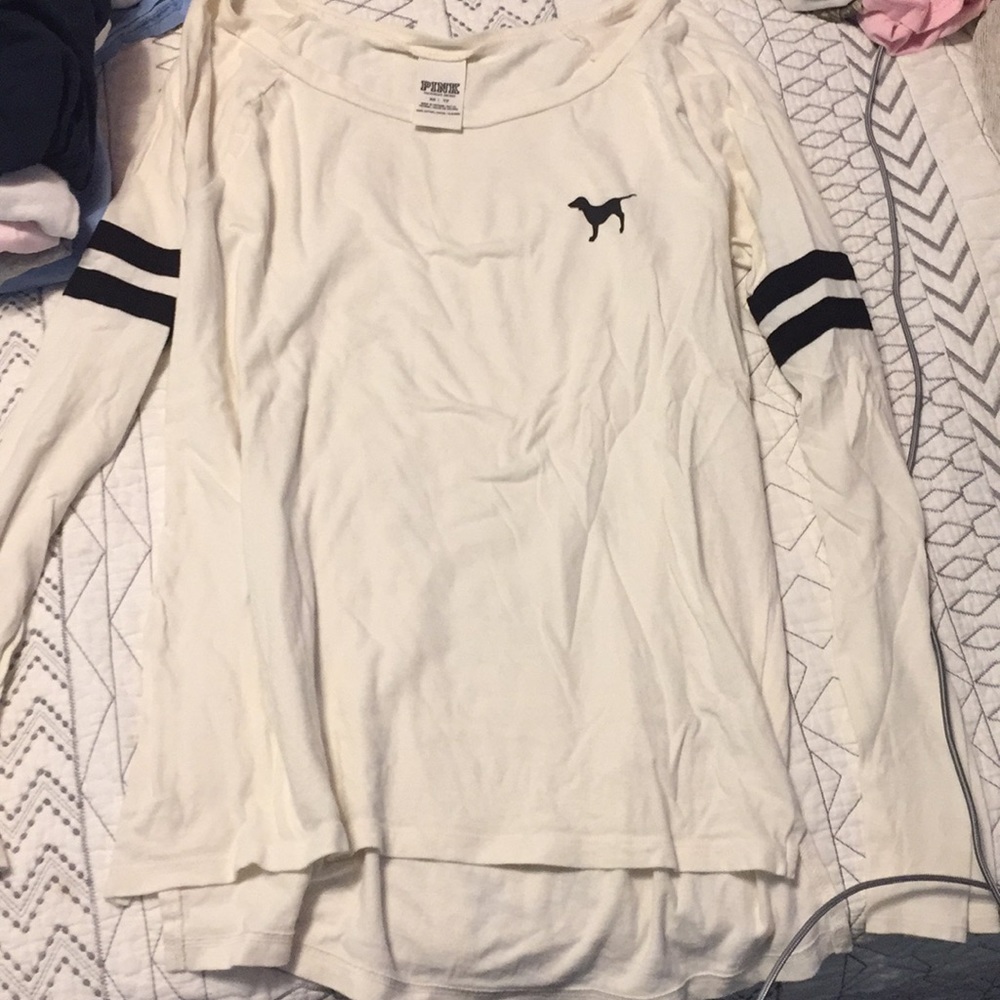 PINK long sleeve shirt.